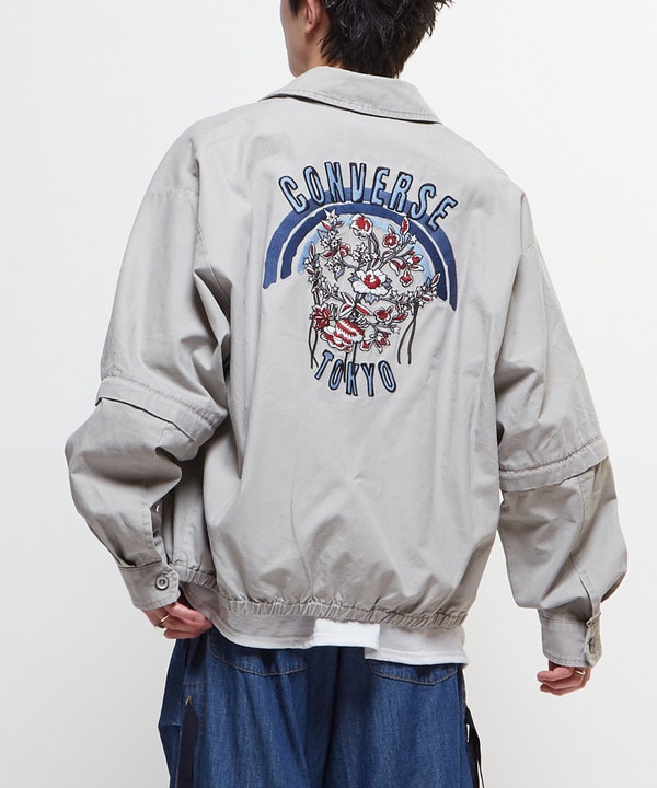 2WAY DETACHABLE EMBROIDERY BLOUSON 詳細画像 ライトグレー 1