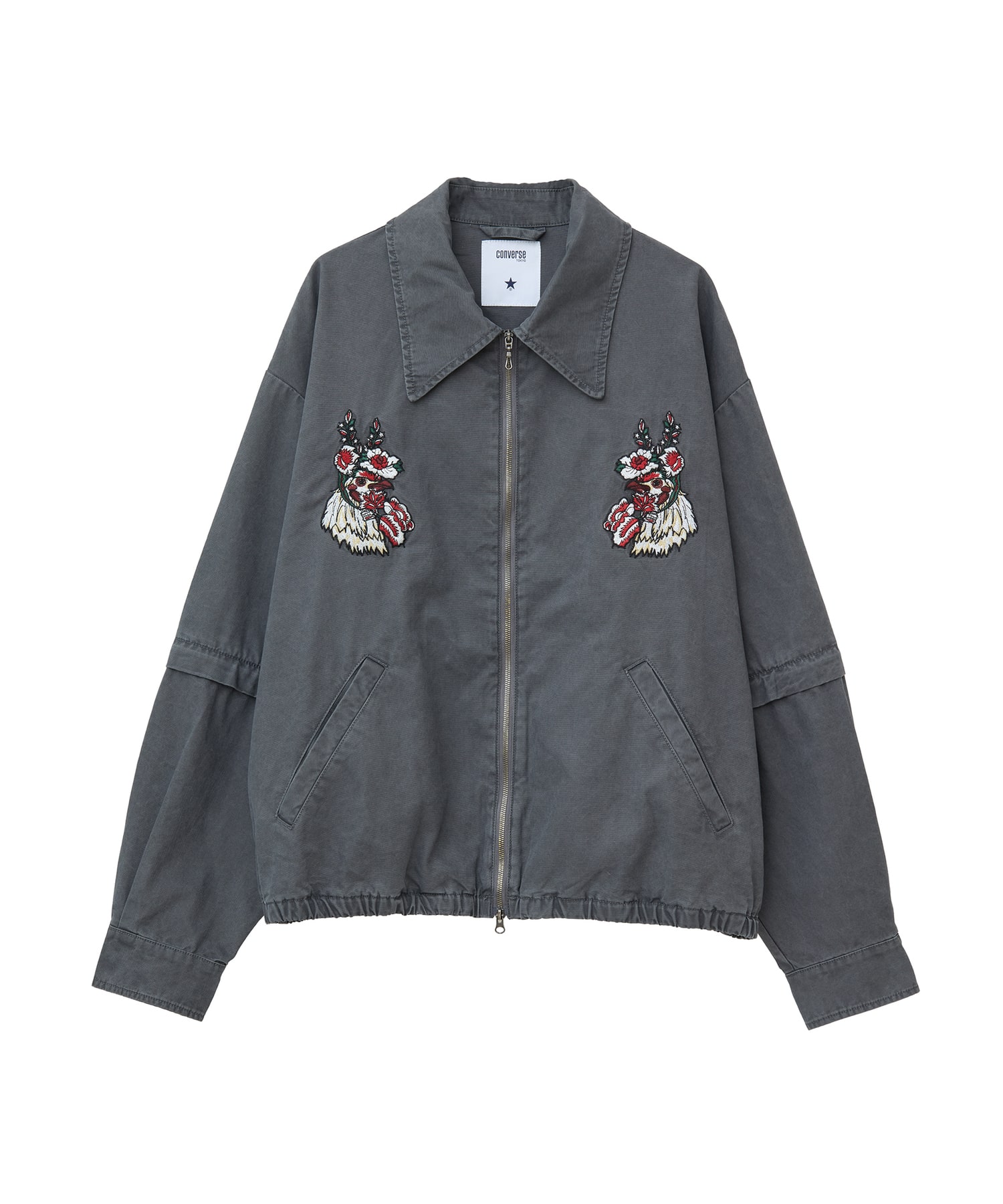 格安SALEスタート！ 2WAY DETACHABLE TOKYO UP)｜CONVERSE BLOUSON(SET EMBROIDERY ベビージム