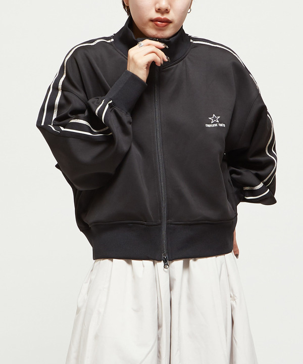 SIDE LINE SHORT TRACK JACKET(WOMEN'S) 詳細画像 ブラック 1