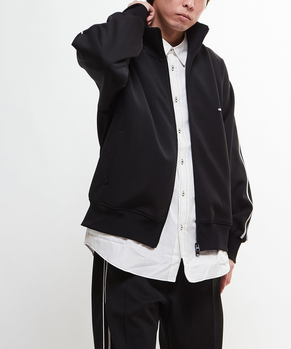 SIDE LINE LOOSE TRACK JACKET(UNISEX) 詳細画像 ブラック 1