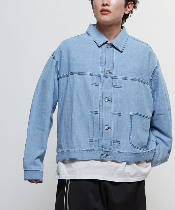 【WEB LIMITED】LIGHT DENIM SHIRT JACKET 詳細画像 サックスブルー 1