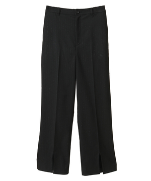 STRIPE SLIT SLACKS