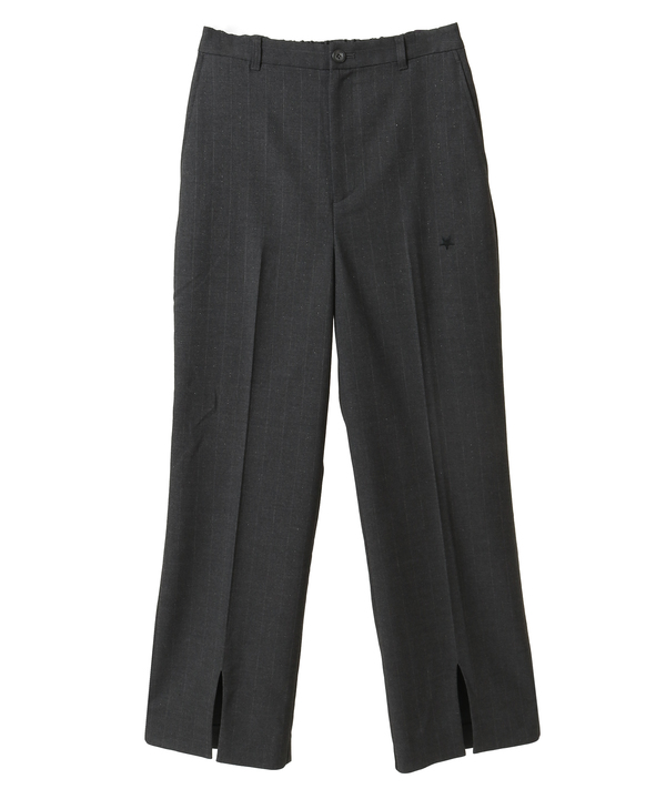 STRIPE SLIT SLACKS 詳細画像 グレー 1