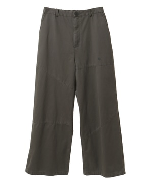 CLASSIC TWILL PANEL WIDE PANTS