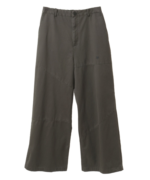 CLASSIC TWILL PANEL WIDE PANTS 詳細画像 チャコールグレー 1