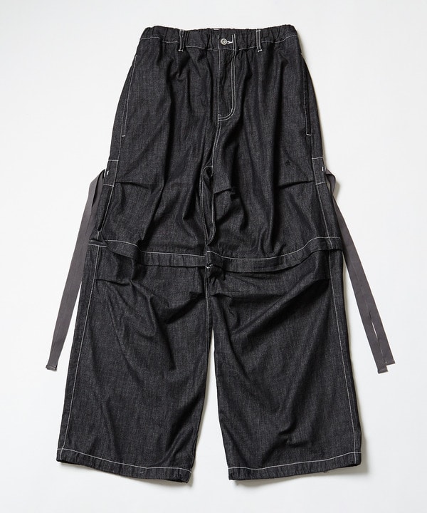 2WAY DETACHABLE DENIM WIDE CARGO PANTS 詳細画像 16