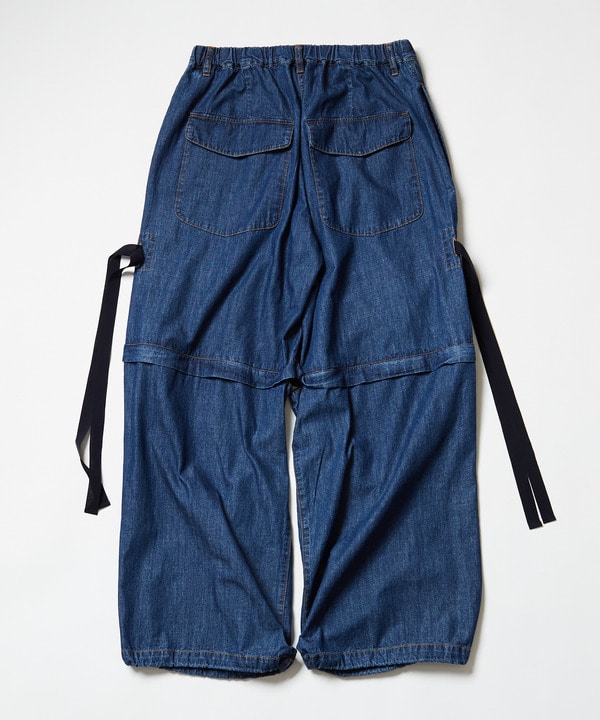 2WAY DETACHABLE DENIM WIDE CARGO PANTS 詳細画像 26