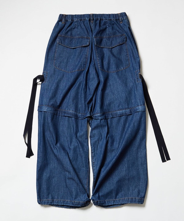 2WAY DETACHABLE DENIM WIDE CARGO PANTS 詳細画像 28
