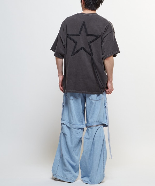 2WAY DETACHABLE DENIM WIDE CARGO PANTS 詳細画像 4