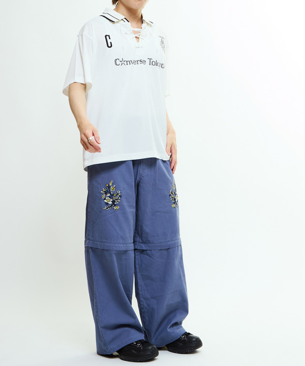 2WAY DETACHABLE EMBROIDERY WIDE PANTS(SET UP) 詳細画像 3