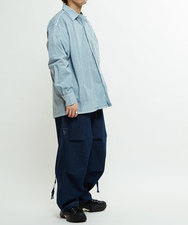 DENIM WIDE CARGO PANTS 詳細画像 9