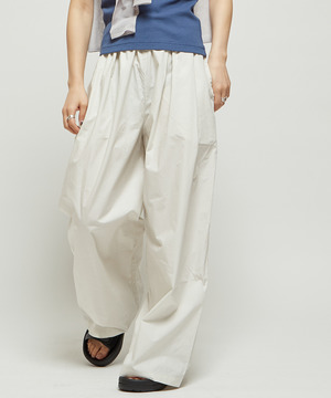 GATHERED WIDE BALLOON PANTS