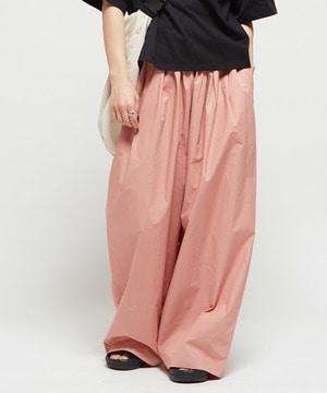 GATHERED WIDE BALLOON PANTS