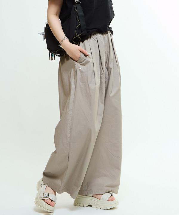 GATHERED WIDE BALLOON PANTS 詳細画像 ベージュ 1