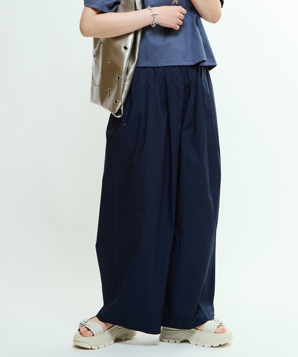 GATHERED WIDE BALLOON PANTS 詳細画像 ネイビー 1