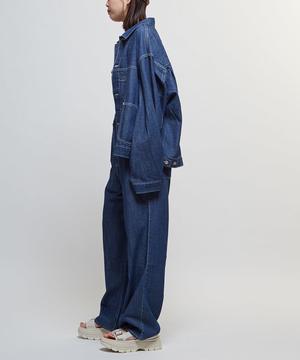 【限定展開】LIGHT DENIM WIDE PANTS 詳細画像 3