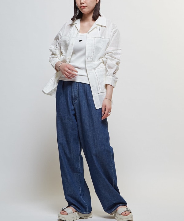【限定展開】LIGHT DENIM WIDE PANTS 詳細画像 6