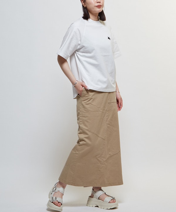 CLASSIC TWILL PANEL NARROW SKIRT 詳細画像 1