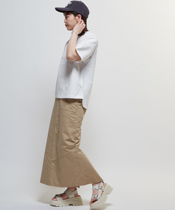 CLASSIC TWILL PANEL NARROW SKIRT 詳細画像 2