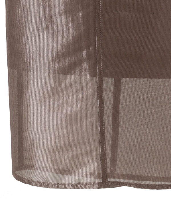 WAIST LOGO SHINY SHEER SKIRT 詳細画像 11