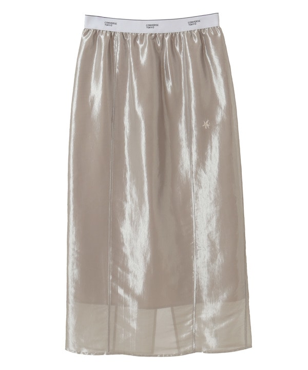 WAIST LOGO SHINY SHEER SKIRT 詳細画像 7