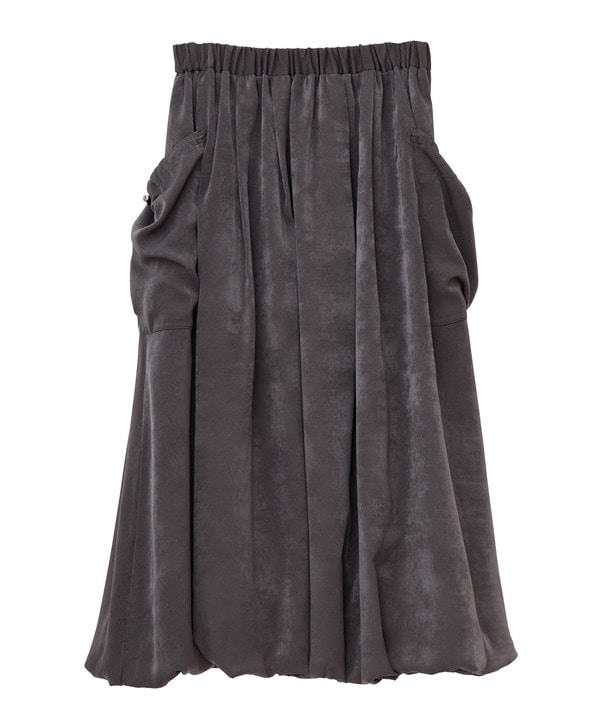 SATIN BALLOON SILHOUETTE SKIRT 詳細画像 11