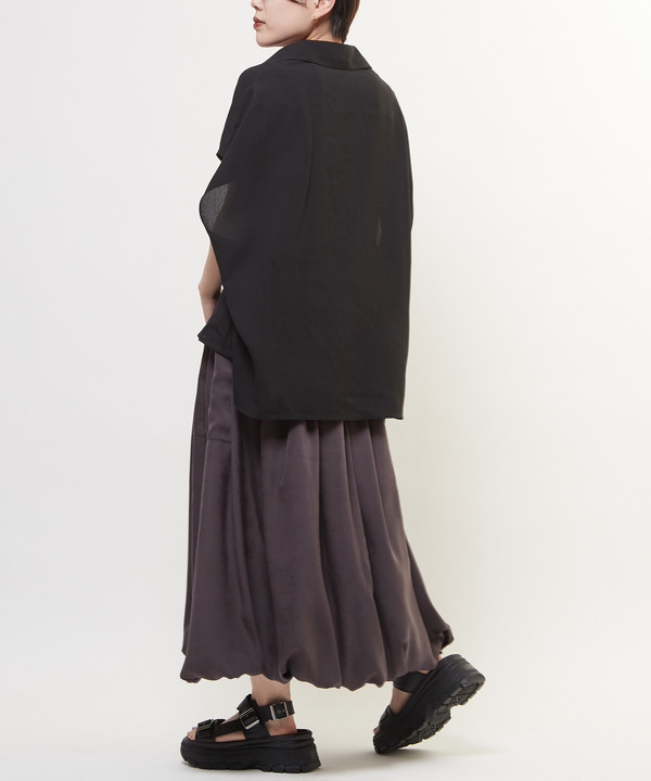 SATIN BALLOON SILHOUETTE SKIRT 詳細画像 6