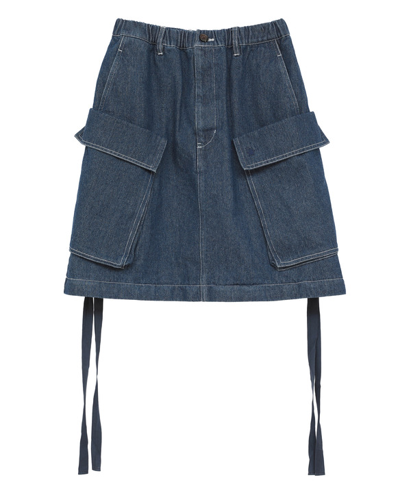 2WAY DETACHABLE MILITARY DENIM CARGO SKIRT 詳細画像 22