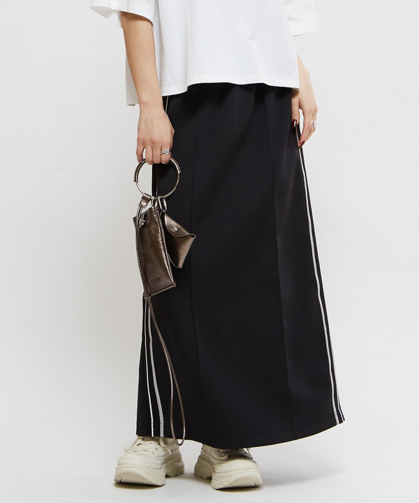 SIDE LINE TRACK SKIRT 詳細画像 ブラック 1