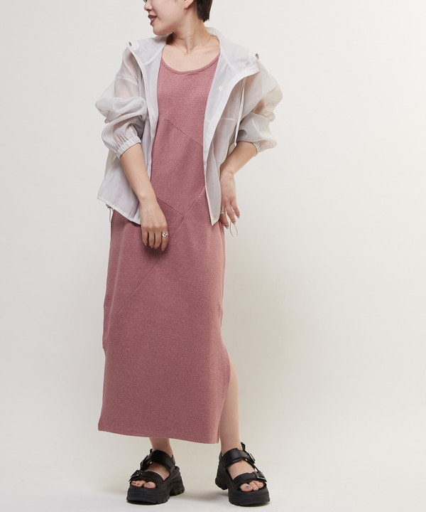 2WAY SWITCHING PANEL RIB DRESS 詳細画像 8