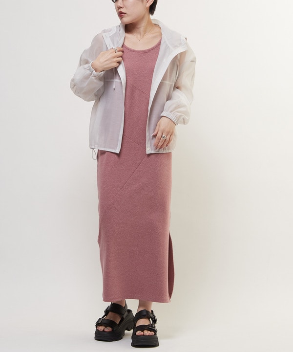 2WAY SWITCHING PANEL RIB DRESS 詳細画像 ピンク 1