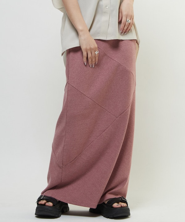 SWITCHING PANEL RIB SKIRT 詳細画像 ピンク 1