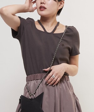 HALTER NECK RIB TOP