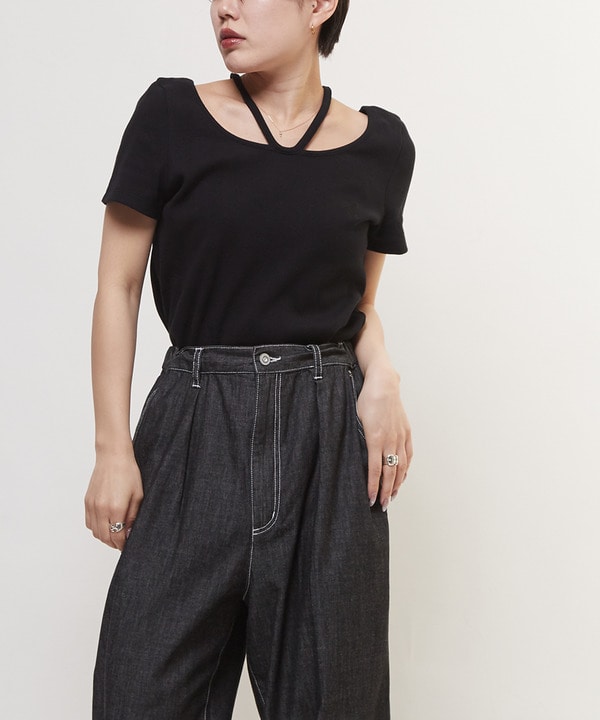HALTER NECK RIB TOP 詳細画像 11