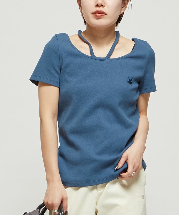 HALTER NECK RIB TOP 詳細画像 4