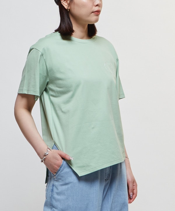 ASYMMETRY EMBROIDERY LOGO TEE 詳細画像 10