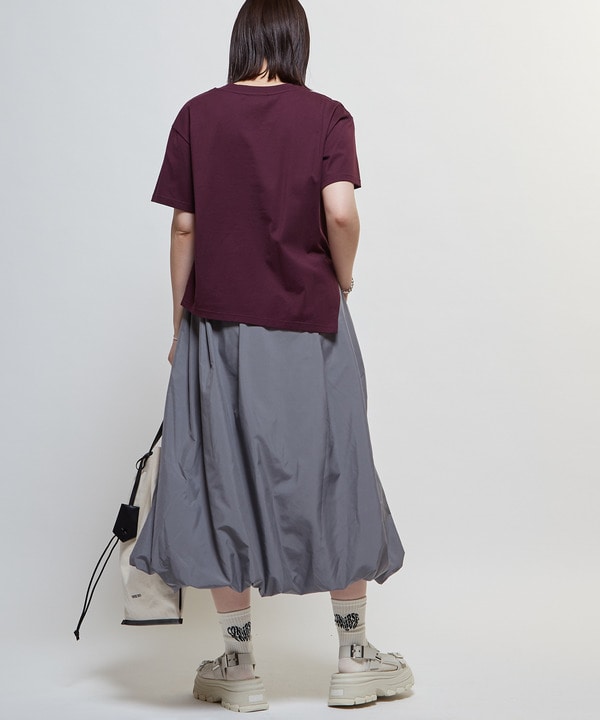ASYMMETRY EMBROIDERY LOGO TEE 詳細画像 4