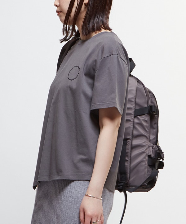 ASYMMETRY EMBROIDERY LOGO TEE 詳細画像 6