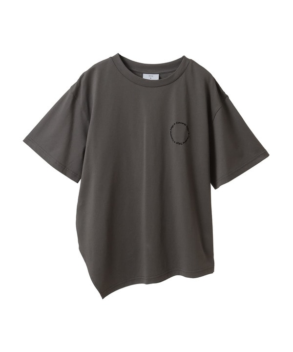 ASYMMETRY EMBROIDERY LOGO TEE 詳細画像 9