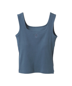 STAR★ PADDED SQUARE RIB TANK TOP