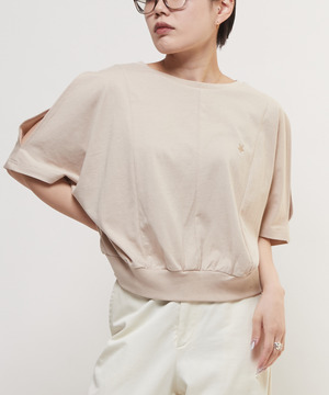 SLIT DOLMAN SLEEVE SHORT TEE