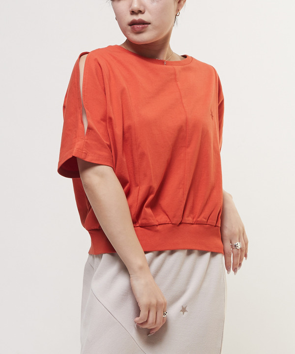 SLIT DOLMAN SLEEVE SHORT TEE 詳細画像 5