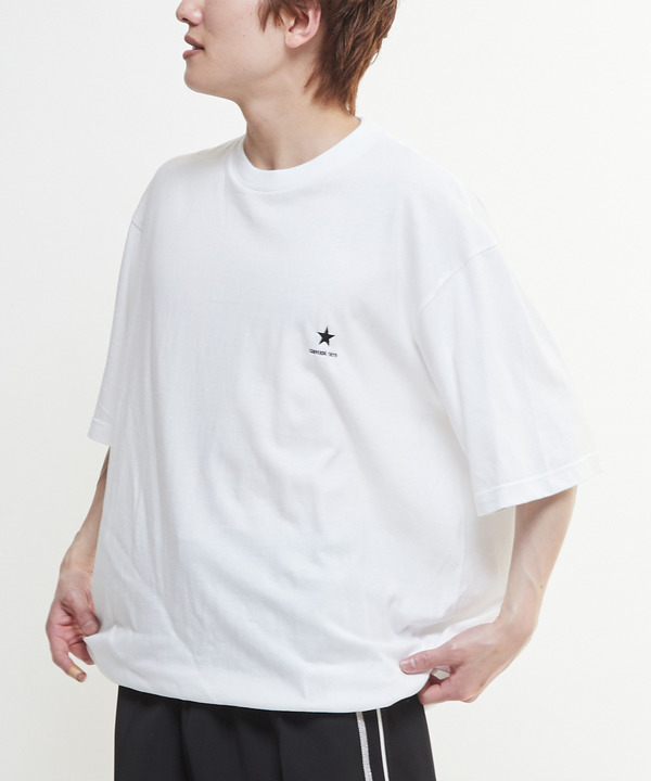 DRAWSTRING HEM STAR★ ONEPOINT TEE 詳細画像 ホワイト 1