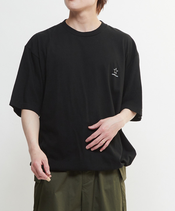 DRAWSTRING HEM STAR★ ONEPOINT TEE 詳細画像 ブラック 1