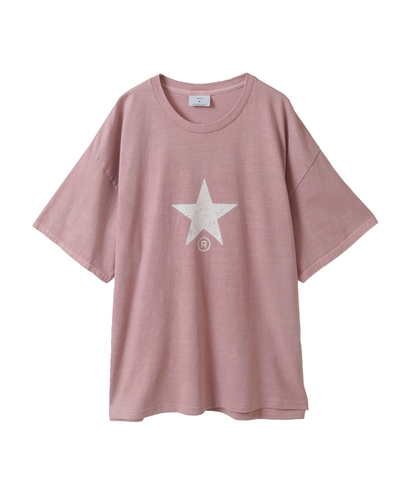 PIGMENT DYE STAR★ PRINT TEE 詳細画像 ピンク 1