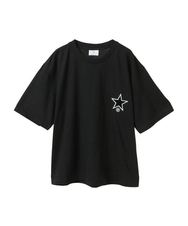 STAR★ TAFTING PATCH TEE 詳細画像 ブラック 1