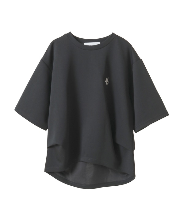 OVERSIZED SIDE TUCK TEE 詳細画像 ブラック 1