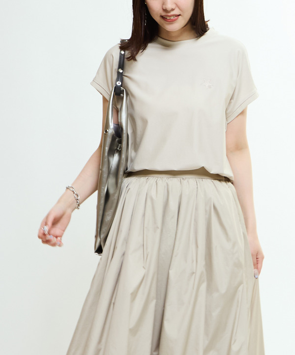 FRENCH SLEEVE STAR★ ONEPOINT TEE 詳細画像 ベージュ 1