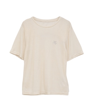 BACK OPEN SHEER TOP