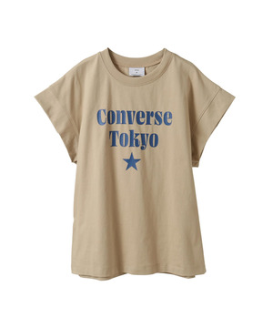 FRENCH SLEEVE LOGO PRINT TEE